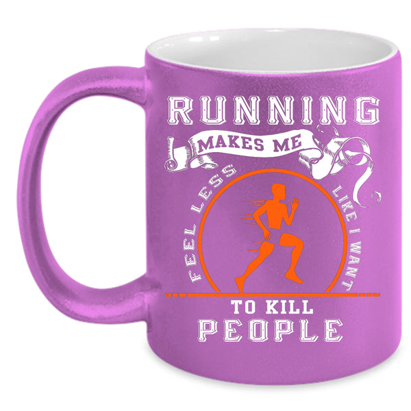 Funny Running Coffee Mug, Cool Gift For Runner Coffee Cup