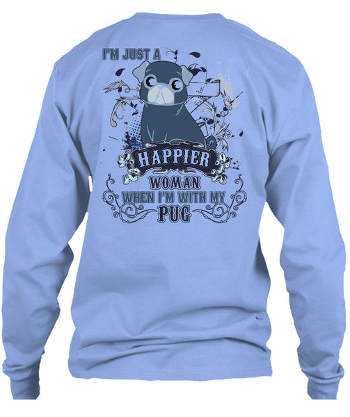 I'm With My Pug T Shirt, I Love Pug T Shirt