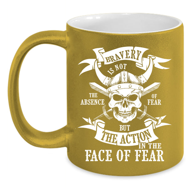 The Action In The Face Of Fear Coffee Mug, Cool Halloween Coffee Cup