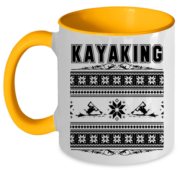 Make An Ugly Christmas Coffee Mug, Kayaking Accent Mug
