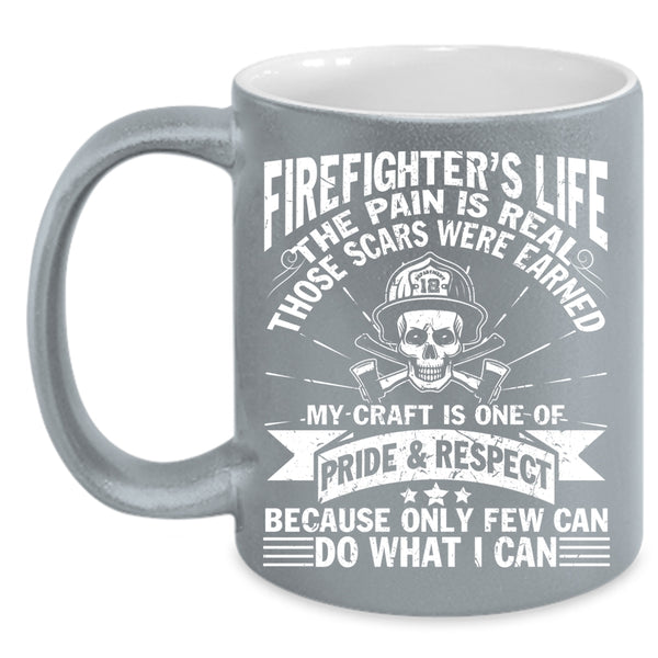 Firefighter's Life Coffee Mug, Cool Gift For Fireman Coffee Cup