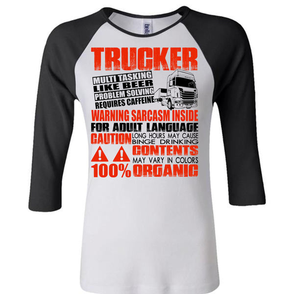 Trucker Multitasking Like Beer T Shirt, Adult Language T Shirt, Awesome T-Shirts