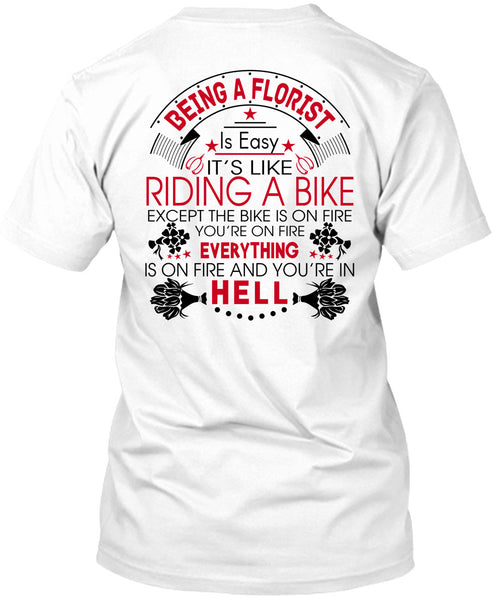 A black t-shirt with the shopify logo