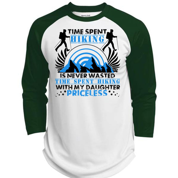 Time Spent Hiking T Shirt, I Love Hiking T Shirt, Awesome T-Shirts  (Polyester Game Baseball Jersey)
