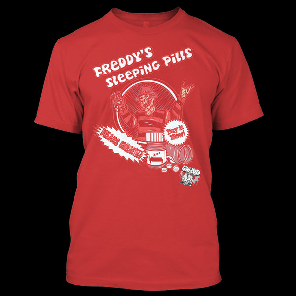 A black t-shirt with the shopify logo