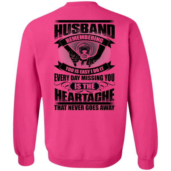 I Love Husband T Shirt, Husband Remembering Sweatshirt