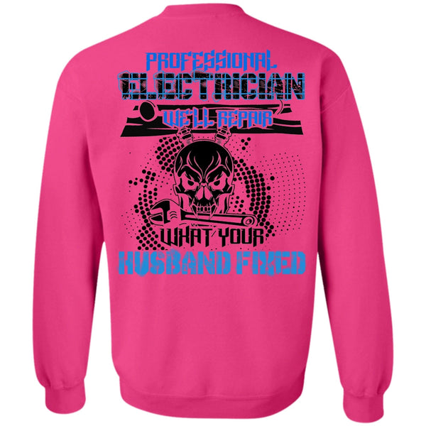 I Love Electrician T Shirt, Professional Electrician Sweatshirt
