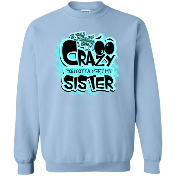 Gift For Sister T Shirt, If You Think I'm Crazy Sweatshirt