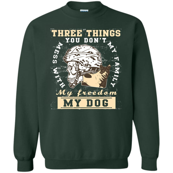 My Freedom My Family My Dog T Shirt, Coolest Veteran Sweatshirt