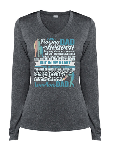 For My Dad In Heaven T Shirt, Love You Dad T Shirt