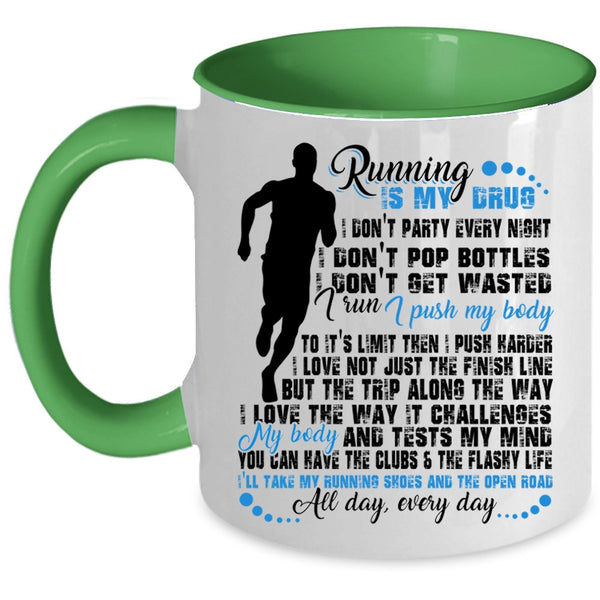Funny Gift For Runners Coffee Mug, I Love Running Accent Mug