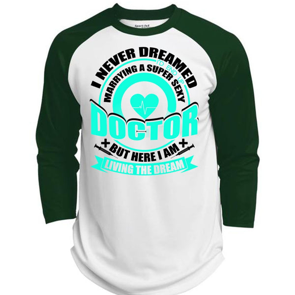 Marrying A Doctor T Shirt, I Love Doctor T Shirt, Awesome T-Shirts  (Polyester Game Baseball Jersey)