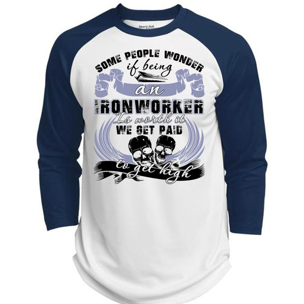 Being An Ironworker T Shirt, I Love Ironworker T Shirt, Awesome T-Shirts  (Polyester Game Baseball Jersey)