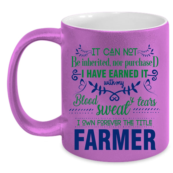 Cute Gift For Farmer Coffee Mug, Farmer Accent Mug