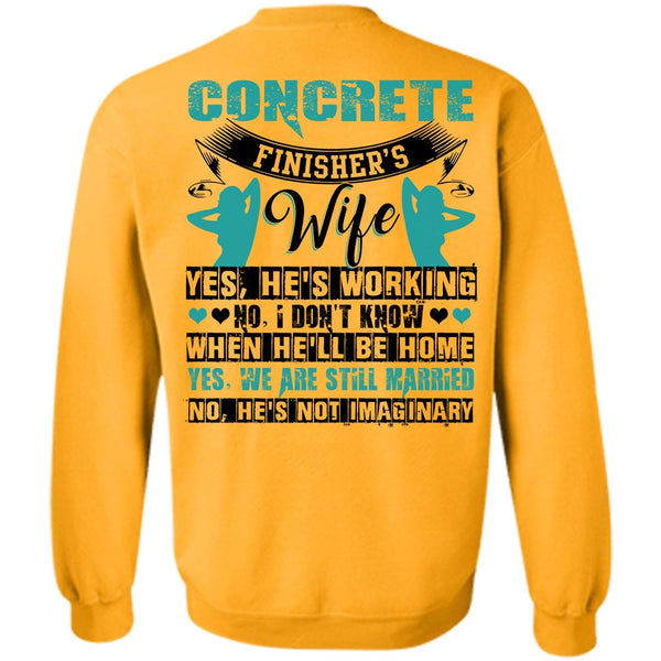I Love Wife T Shirt, Concrete Finisher's Wife Sweatshirt