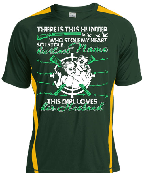 There Is This Hunter T Shirt, This Girl Loves Her Husband T Shirt, Cool Shirt