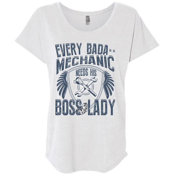 Mechanic Needs His Boss Lady T Shirt, I Love Mechanic T Shirt, Awesome T-Shirts