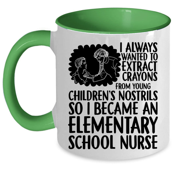 Awesome Nurses Coffee Mug, I Became An Elementary School Nurse Accent Mug
