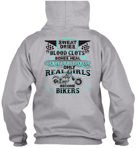 Real Girls Become Bikers T Shirt, I Love Biking T Shirt