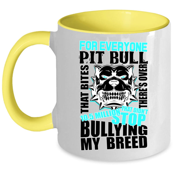 Best Gift For Pit Bull Lovers Coffee Mug, Cool Pit Bull Accent Mug