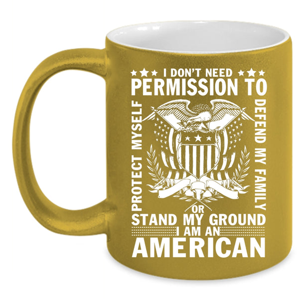 I Am An American Coffee Mug, American Flag Coffee Cup
