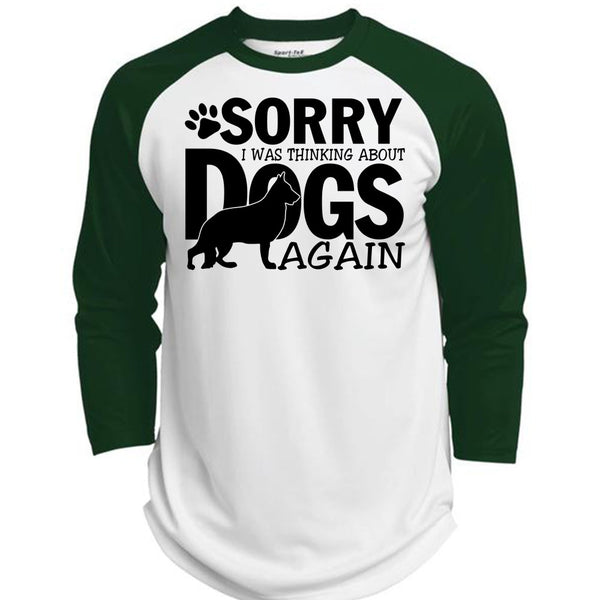 I Was Thinking About Dogs Again T Shirt, I Love My Dog T Shirt, Awesome T-Shirts  (Polyester Game Baseball Jersey)