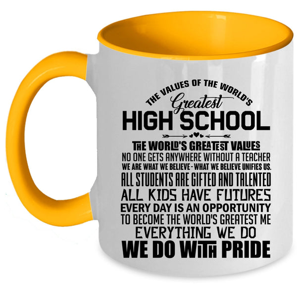 Awesome Teacher Coffee Mug, The World's Greatest High School Accent Mug