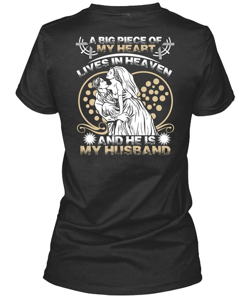 He Is My Husband T Shirt, Lives In Heaven T Shirt