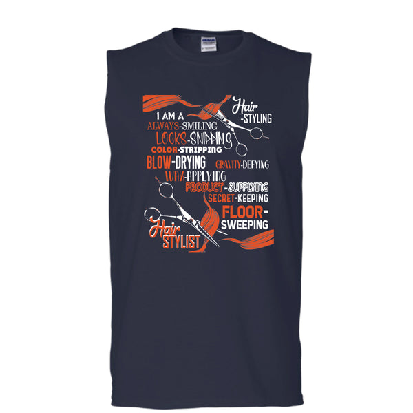 I'm A Hair-Styling T Shirt, I'm A Hair Stylist' Tank Top (Men's Cotton Sleeveless)
