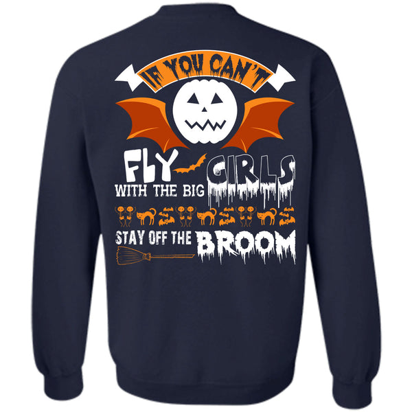 Stay Off The Broom T Shirt, Wait For Halloween Sweatshirt