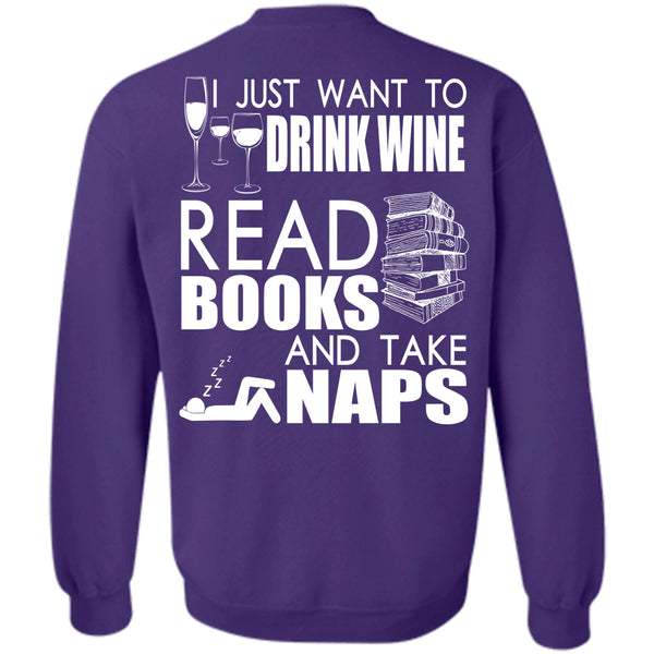 Books And Take Naps T Shirt, I Love Book Sweatshirt