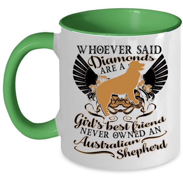 Never Owned An Australian Shepherd Coffee Mug, Girl's Best Friend Accent Mug