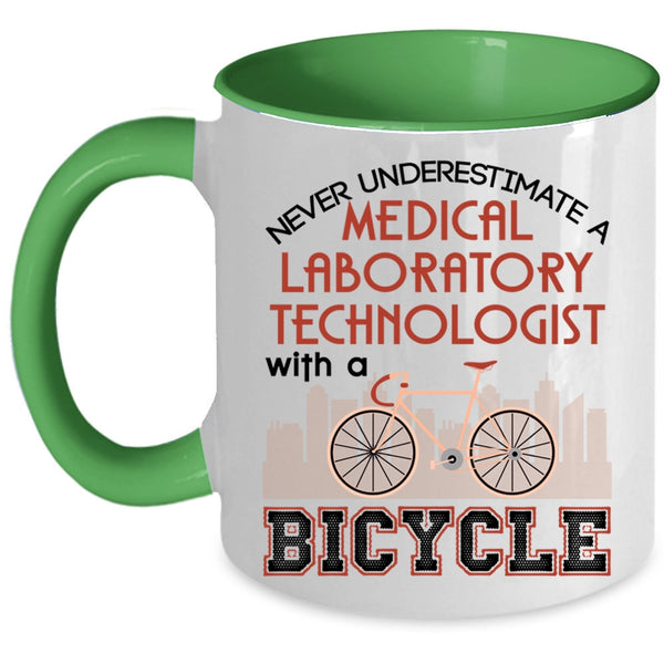 Bicycle Coffee Mug, Medical Laboratory Technologist Accent Mug