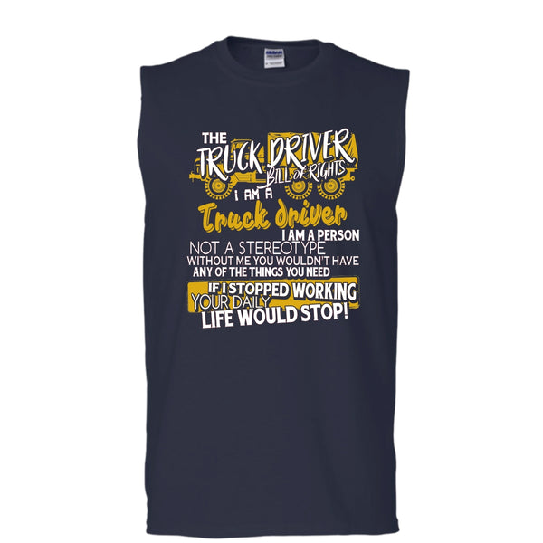 The Truck Driver T Shirt, I'm A Truck Driver Tank Top (Men's Cotton Sleeveless)