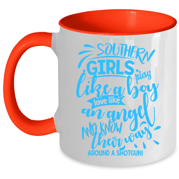 Love Like An Angel Coffee Mug, Southern Girls Play Like A Boy Accent Mug