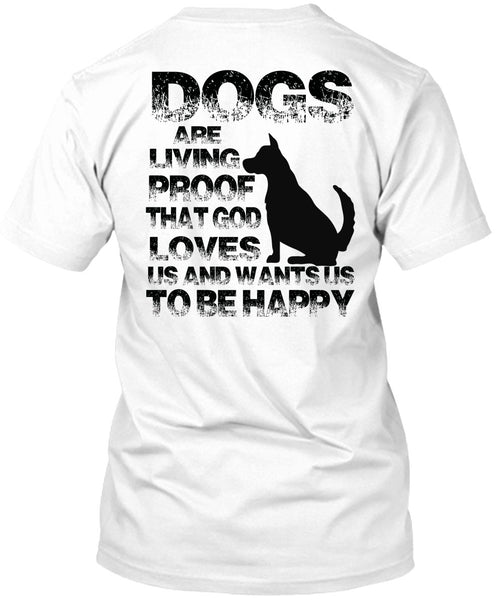 A black t-shirt with the shopify logo