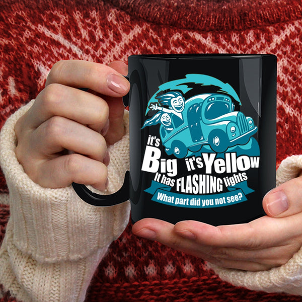 It's Bif It's Yellow Coffee Mug, It Has Flashing Lights Coffee Cup
