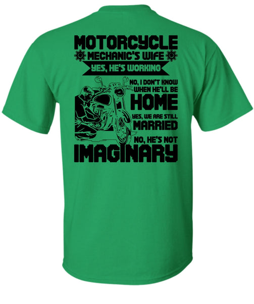 Motorcycle Mechanic's Wife T Shirt, I Love Mechanic T Shirt