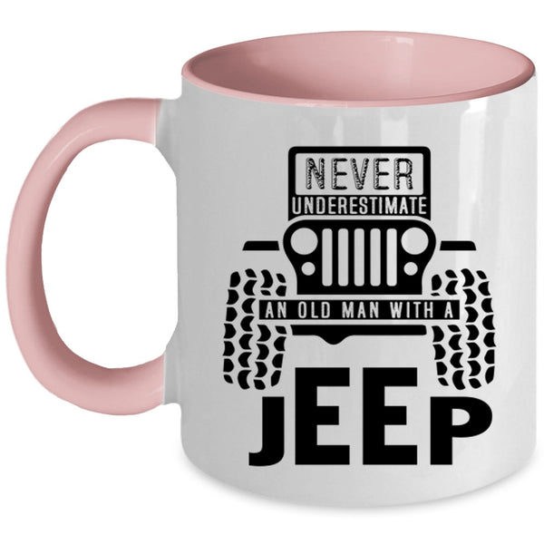 Cool Grandpas Coffee Mug, An Old Man With A Jeep Accent Mug