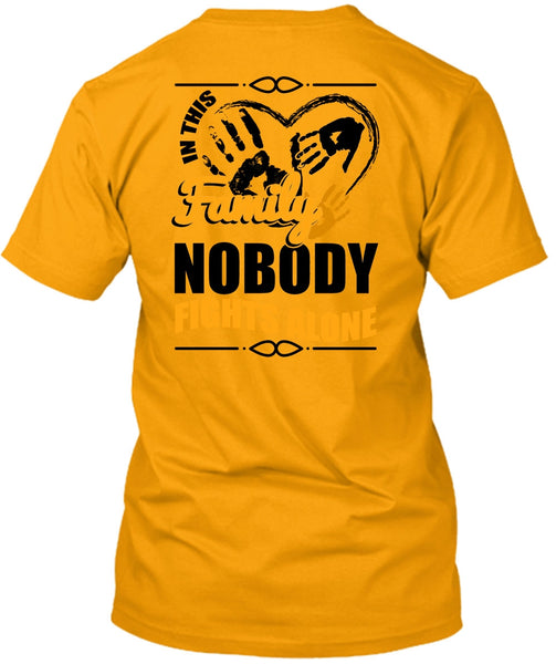 In This Family Nobody Fights Alone T Shirt, I Love Mom T Shirt