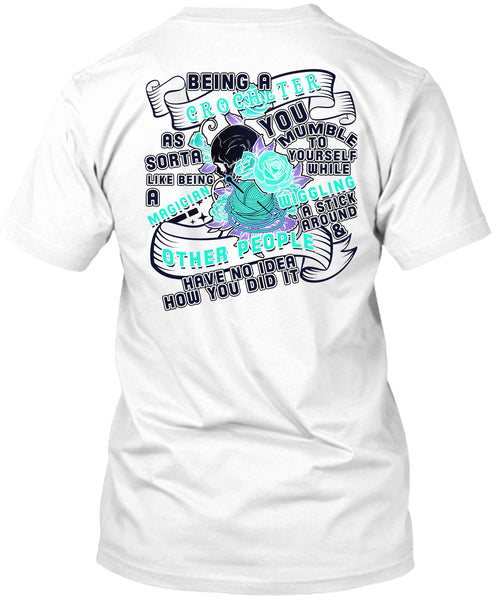 A black t-shirt with the shopify logo