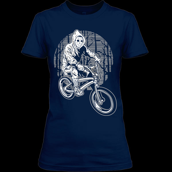 A black t-shirt with the shopify logo