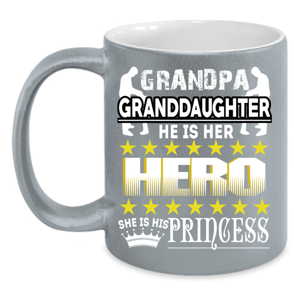 Grandpa And Granddaughter Coffee Mug, Cool Gift For Grandpa Coffee Cup