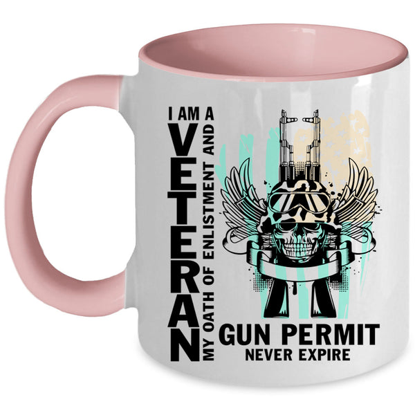 Funny Gift For Grandpa Coffee Mug, I Am A Veteran Accent Mug
