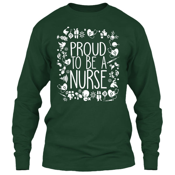 Proud To Be A Nurse T Shirt, Nurse Merry Christmas T Shirt
