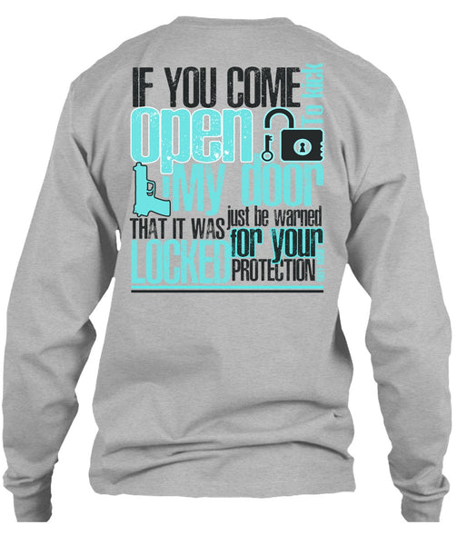 If You Come To Kick Open My Door T Shirt, I Love Gunning T Shirt