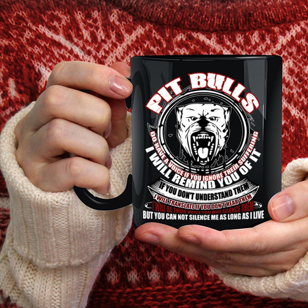 Pit Bulls Coffee Mug, Cool Gift For Pitbull Owner Coffee Cup
