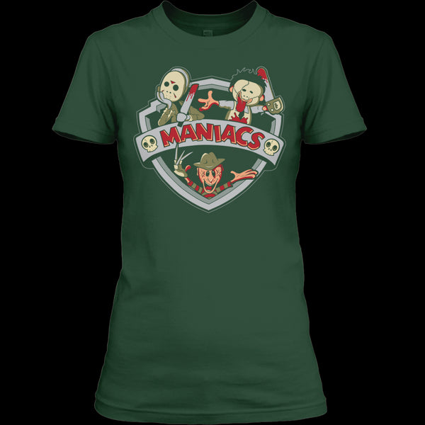 A black t-shirt with the shopify logo