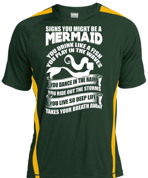 Signs You Might Be A Mermaid T Shirt, Being A Fisher T Shirt, Cool Shirt