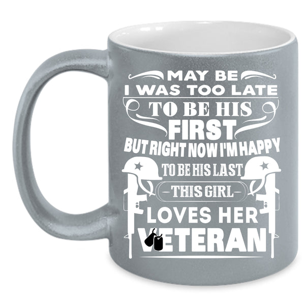 This Girl Loves Her Veteran Coffee Mug, Couple Coffee Cup